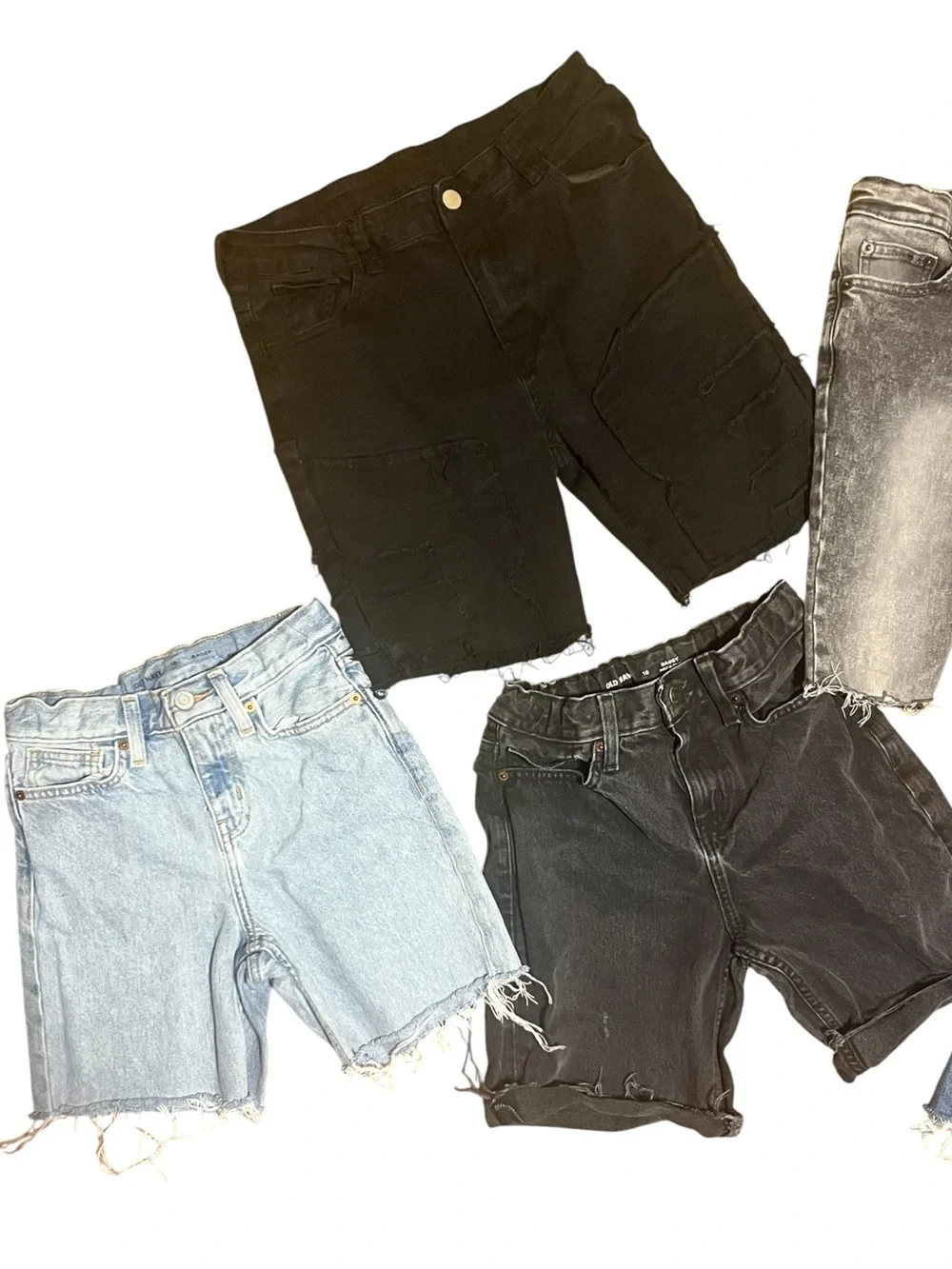 Lot of boys size 10/12 cutoff jean shorts